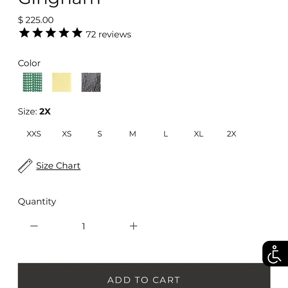 Tucker Black and White Gingham Midi Dress w/ Dolman Sleeves Medium - Picture 10 of 12